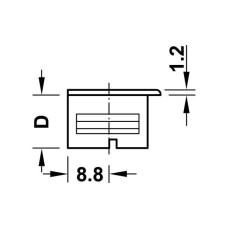 Болт стяжки RAFIX S20 стальной без покрытия 20 мм для отверстия 3 мм резьба 11 мм