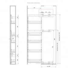 Карго-15 MAXIMA PURO MAXI лев. чорний мат.+ дуб (h-1700 мм), Rejs