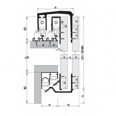 Комплект роликів для розсувної системи M02 8220 SFT, Albatur