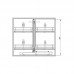 Магічний кут Maxima Classic Corner comfort пр.1000, хром (445x540x750)