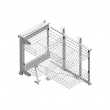Магічний кут Maxima Classic Corner front лев.900, хром