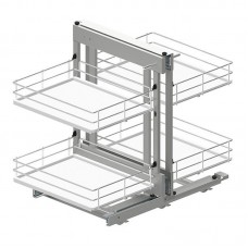 Магічний кут Maxima Evo II Corner comfort 1 000 пр., Хром + бел (445х540x750)