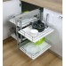Магічний кут Maxima Evo II Corner comfort 1 000 пр., Хром + бел (445х540x750)