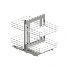 Магічний кут Maxima Evo II Corner comfort 1200 лев., хром+білий (520х540x950)