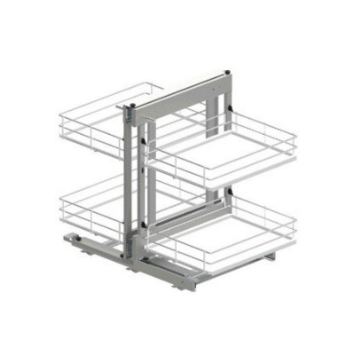 Магічний кут Maxima Evo II Corner comfort 1200 лев., хром+білий (520х540x950)