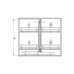 Магічний кут Maxima Evo II Corner comfort лев.800, хром + бел (410х540x664)