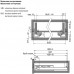Напрямна прихована LinkenSystem (35 кг) 16-19мм SYNCHRO-3D L = 450 повного висунення з доводчиком+кріплення
