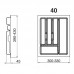 Пенал для посуду UNI білий 400 (330х430х45) Rejs