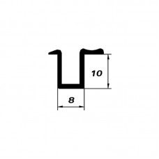 Шина низ врізна H = 10мм, B = 8 мм, L-3000 мм, ПВХ, Albatur