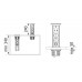 Подовжувач GTV CAMINO 100мм 2 розетки SCHUKO USB A+C QC WC 10W провід 1,5м Чорний