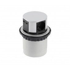 Подовжувач GTV COMFORT 100мм 3 розетки SCHUKO 2xUSB 2,4A провід 1,5м Алюміній