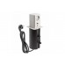 Подовжувач GTV врізний-висувний квадратний TOWER, 1xSCHUKO, 1xUSB, 1xTYPE-C, кабель 1,5м, білий