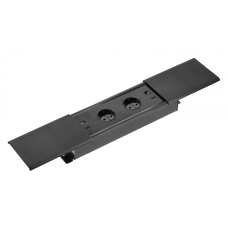 Подовжувач GTV PRESTINO 2 розетки SCHUKO USB А+С QC RJ45, HDMI провід 1,5м Чорний