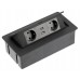 Подовжувач GTV SOFT 2 розетки SCHUKO 2xUSB провід 1,5м з вилкою Чорний Подовжувач GTV SOFT 2 розетки SCHUKO 2xUSB провід 1,5м з вилкою Чорний