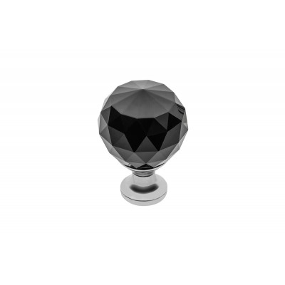 Ручка GTV Crystal Palace CRPA d 30 Хром+Чорне скло EOL