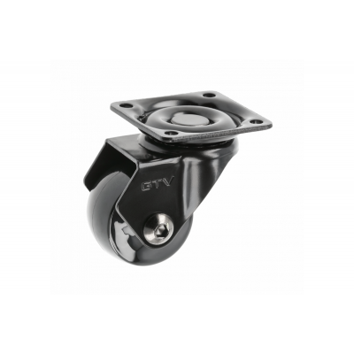Меблевий ролик CALIBRO d35 40 кг Чорний + Хром