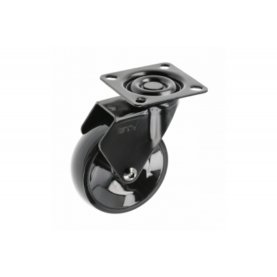 Меблевий ролик CALIBRO d75 64 кг Чорний + Хром