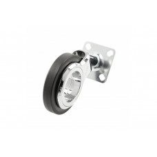 Меблевий ролик GIRA d75 85 кг Чорний + Хром