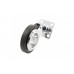 Меблевий ролик GIRA d75 85 кг Чорний + Хром