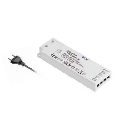 Трансформатор GTV SLIM EASY CLICK 12V 15W з проводом і miniAMP