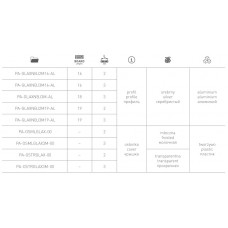 LED-профіль GTV кутовий-торцевий односторонній 3м