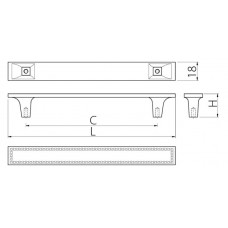 Ручка GTV LUCCA 160 мм Хром EOL