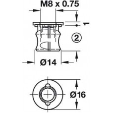 Корпус стяжки Stablofix оцинкований 18 мм 26288904