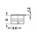 Корпус стяжки RAFIX SE без потовщення цинковий нікельований D20 мм глибина свердління 12.7мм 26311703