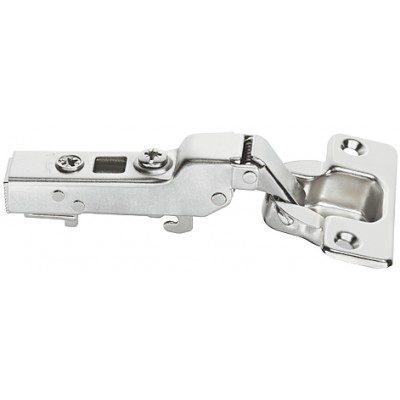 Петля METALLA SM PUSH 110° півнакладна сталь нікельований 45x9.5 під шуруп 31160801