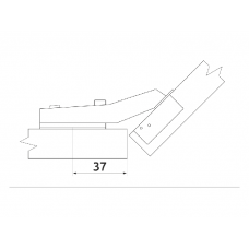 Петля накладна Slide-on GIFF 135* d=35 нікель
