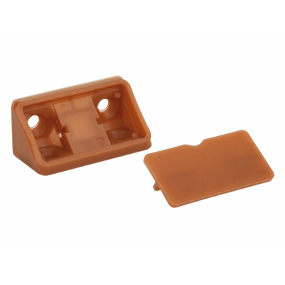 Кутник меблевий подвійний пластиковий GIFF кальвадос