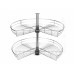 Карусель 3/4 GIFF d=750, h=650-700 хром (2 полиці)