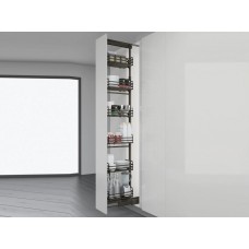 Колона висувна в модуль 300 Inoxa Ellite 859AEY з 5 полицями H=1860-2185 титан