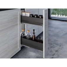 Карго фасад 150 бокове кріплення з дотягувачем Inoxa Ikona/Helios 6104HY ардезія (2 полиці)