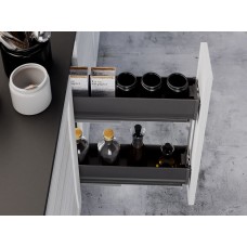 Карго фасад 150 бокове кріплення з дотягувачем Inoxa Ikona/Helios 6104HY ардезія (2 полиці)