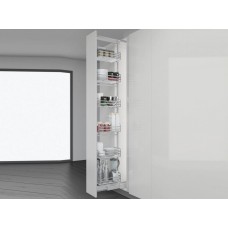 Колона висувна в модуль 150 Inoxa Ellite 859AEY з 5 полицями H=1860-2185 хром/білий
