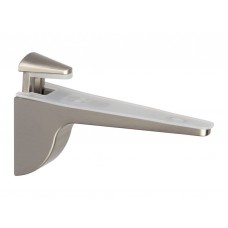 Кріплення для скляної полиці GIFF Ibis L=130 H=65 браш сатин нікель
