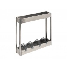 Карго фасад 150 нижнє кріплення з дотягувачем Virno Style нержавіюча сталь (2 полиці)