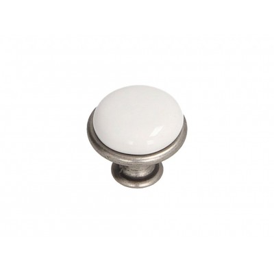 Ручка кнопка Gamet GP19-GA011-WHT-0 патинований нікель