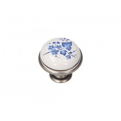 Ручка кнопка Gamet GP19-GA011-WHT-16 патинований нікель