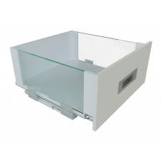 Висувний ящик зі скляними боковинами GIFF PRIME FlatBox L=450 H=199 білий