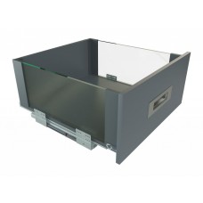 Висувний ящик зі скляними боковинами GIFF PRIME FlatBox L=450 H=199 графіт