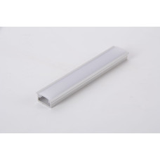 Алюминиевый профиль врезной для светодиодной ленты LED, серебро L=5950 мм